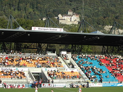 What is the capacity of [url class="tippy_vc" href="#1791045"]Rheinpark Stadion[/url], FC Vaduz's home venue?