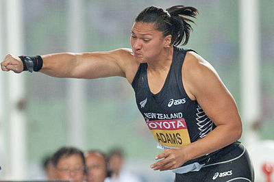 How many New Zealand Athletics Championships shot put titles has Valerie won?