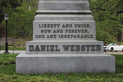 Can you tell where Daniel Webster is buried?