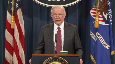 Which Russian ambassador did Jeff Sessions meet with twice in 2016?