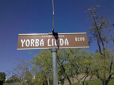 How far is Yorba Linda from Downtown Los Angeles?
