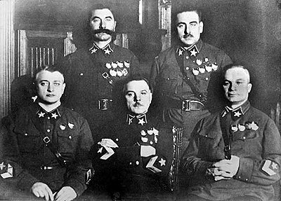 What prestigious group was Voroshilov one of the original members of?