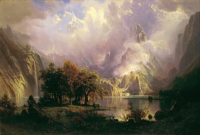 Which country did Bierstadt return to for painting studies?